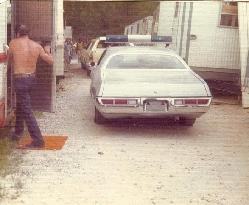 Smokey and the Bandit movie behind the scenes - One of state trooper cars.