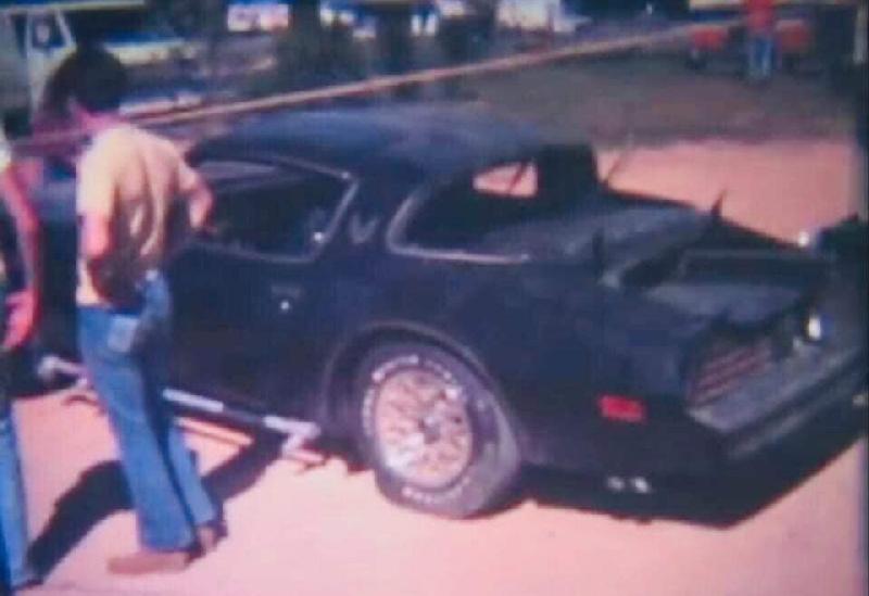 Smokey and the Bandit movie behind the scenes - One of 3 Trans Ams used in movie.