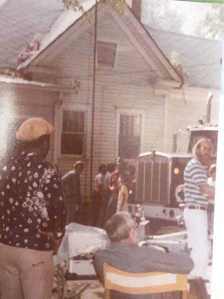 Smokey and the Bandit movie behind the scenes - Where the Trans Am drives off of the trailer at the beginning of the movie.