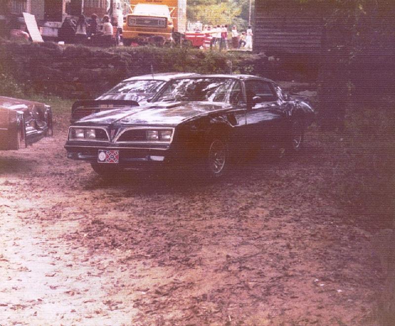 Smokey and the Bandit movie behind the scenes - One of 3 Trans Ams used in the movie.