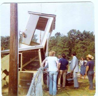 Smokey and the Bandit movie behind the scenes - Trans Am crashes through baseball dugout.