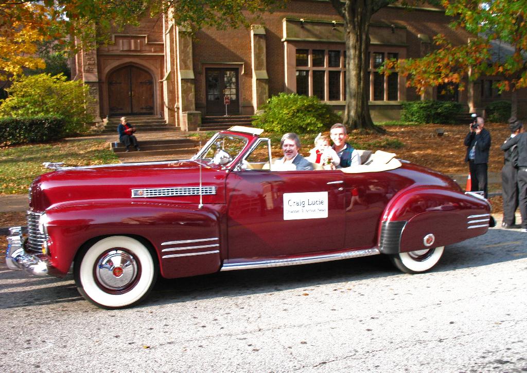 Craig Lucie - WSB TV News Anchorman in 1941 Cadillac at Atlanta Christmas Parade
